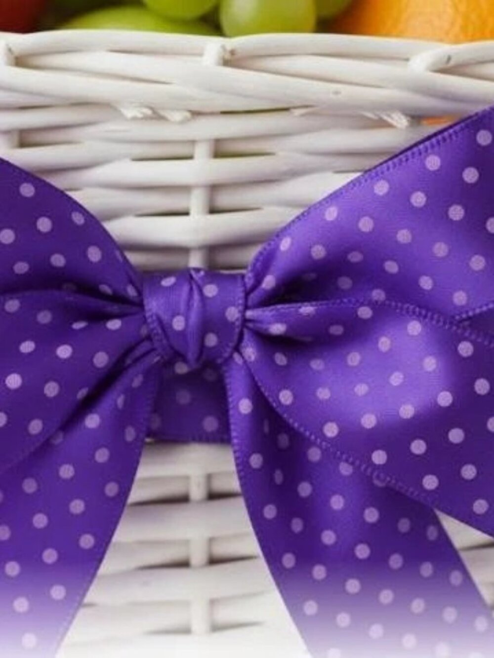 Purple Swiss Dot Wired Edge Grosgrain Ribbon - 1 1/2" Inches Craft DIY Projects